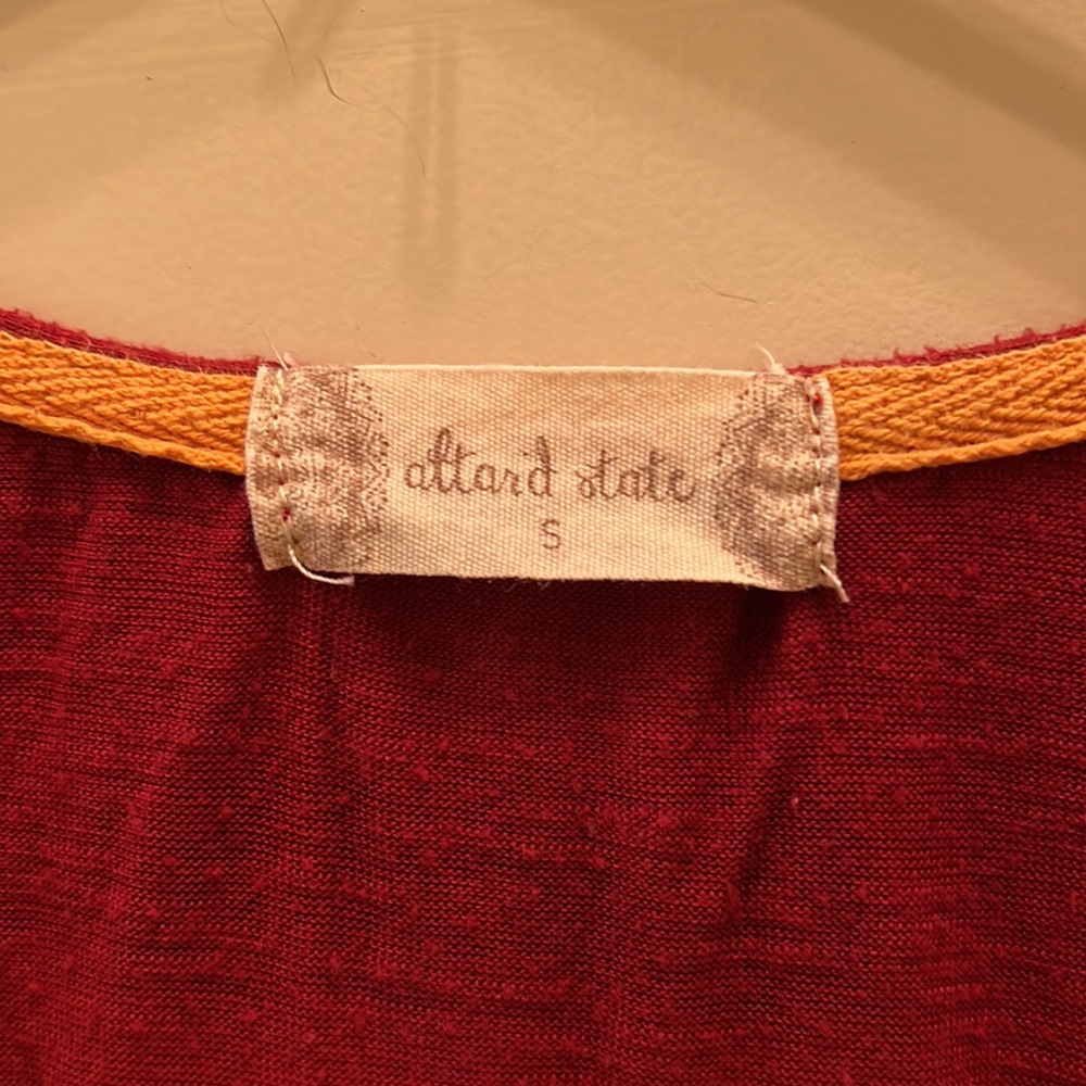 Altar’d State burgundy sleeveless shirt. - Picture 3 of 6